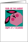 Year of The Rabbit Have A Hoppin’ Chinese New Year Humor card