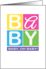 BABY oh BABY New Baby Shower card