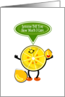 Lemme Tell You How Much I Care Lemon Punny Humor card