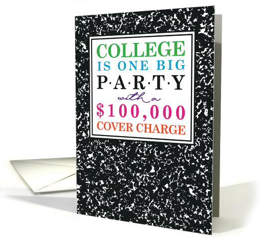 College Student Humor One Big Party Greeting card (1576570)
