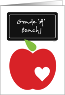 Grade A Coach Sports Appreciation card