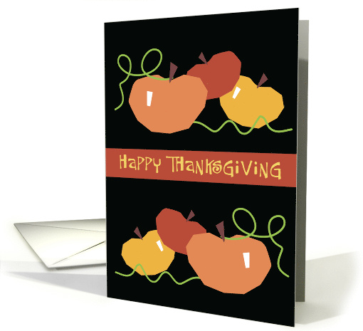Happy Thanksgiving Pumpkin Vines card (1579088)