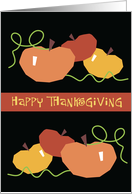 Happy Thanksgiving Pumpkin Vines card