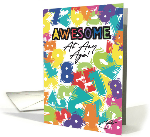 Awesome At Any Age Birthday Humor card (1580244)