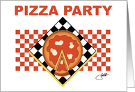 Pizza Party Tasty and Contemporary Invitation card