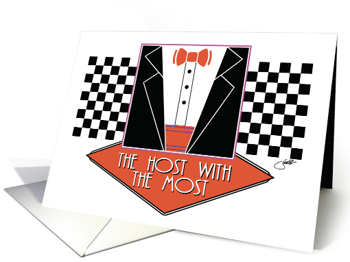 Host with the Most Contemporary Party Event Invitation card (1582426)