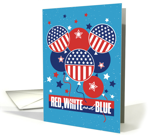 Red, White & Blue Patriotic Balloons Stars Stripes Thank... (1586670)