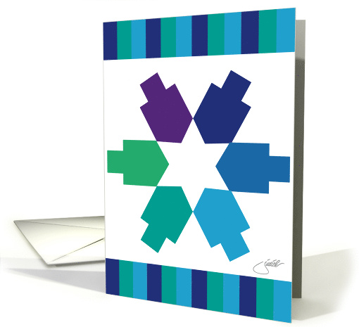 Dradle Love Playful Happy Hanukkah Message & Chanuka Greeting card
