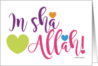 In Sha Allah Arabic Islamic Arabic Religious Holiday Ramadan Events card