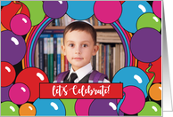 Let’s Celebrate A Special Occasion Balloons Photo Invitation card