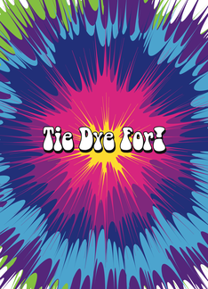 Tie Dye For Hippie Hooray Flower Power Humor Party Invitation