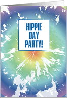 Hippie Day Happy Day Party Tie Dye Humor Party Invitation card