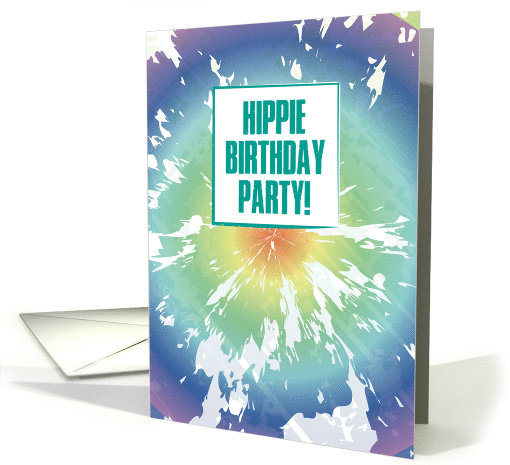 Hippie Birthday Happy Birthday Party Tie Dye Humor Party... (1604316)