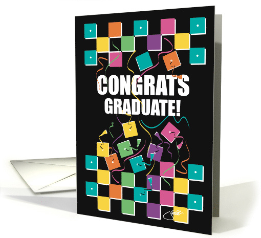 Congrats Graduate Congratulations Graduation Theme card (1605402)