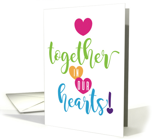 Together In Our Hearts Miss You HeartFelt Sentiment Series card