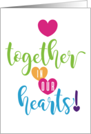 Together In Our Hearts Miss You HeartFelt Sentiment Series card