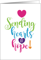 Sending Hearts of Hope Thoughtful HeartFelt Sentiment Series card