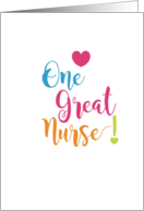 One Great Nurse...