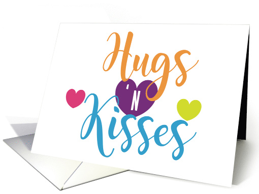 Hugs & KissesTo The Point Simple Hearts Hearfelt Sentiment Series card