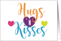 Hugs & KissesTo The Point Simple Hearts Hearfelt Sentiment Series card