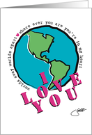 LOVE Poem Wherever You Are You’re In My Heart for Earth Day Any Day card