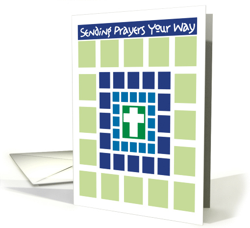 Sending Prayers Your Way Christian Sympathy & Support Blessings card