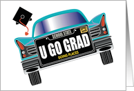 Go Grad You’re Going Places School College University Graduation Humor card
