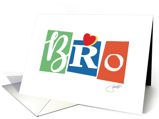 BRO I Love You Brother Sentimental Father's Day card (1620904)