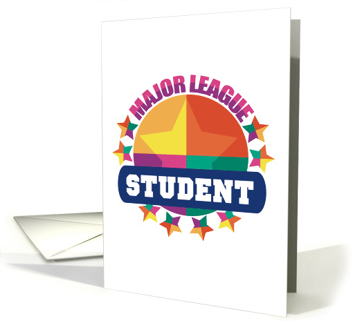 Major League Student School Days Accomplishment Congratulations card