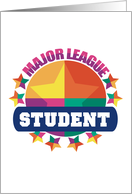 Major League Student School Days Accomplishment Congratulations card