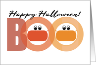 Happy Coronavirus Halloween So Boo-tifu! in Mask Costumes! card