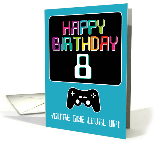 Happy Birthday Computer Techie Gamer Age Eight 8 Year Old... (1675566)