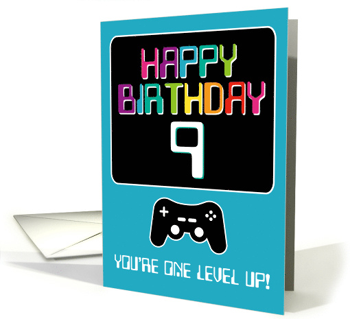 Happy Birthday Computer Techie Gamer Age Nine 9 Year Old... (1675568)