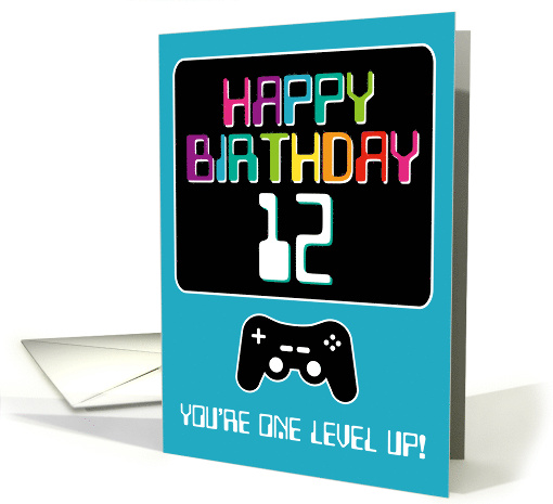 Happy Birthday Computer Techie Gamer Age Twelve Year Old... (1675574)