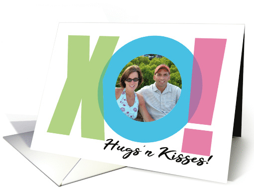 XO Hugs and Kisses Oh Word Friendship and Love Photo card (1679870)
