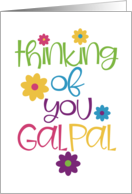 Thinking of You Gal Pal Girl Friend Friendship Day card