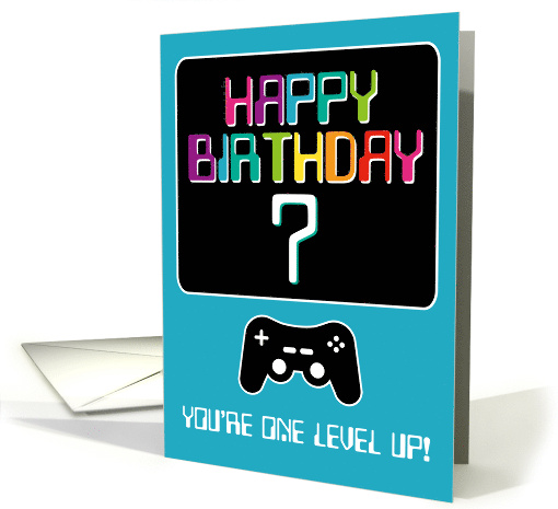 Happy Birthday Computer Techie Gamer Age Seven Year Old... (1681012)