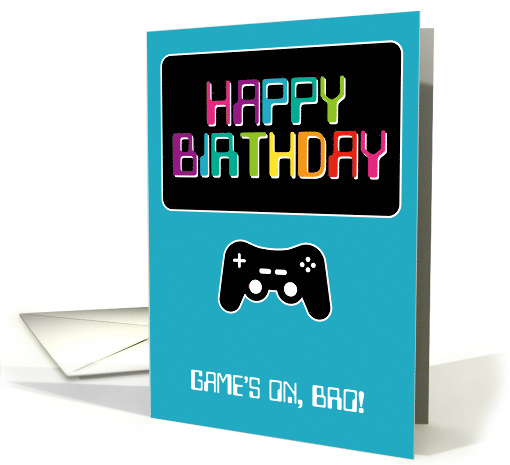 Happy Birthday Brother Computer Techie Gamer Game Gaming card