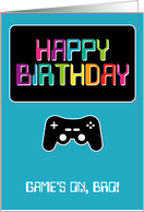 Happy Birthday Brother Computer Techie Gamer Game Gaming card