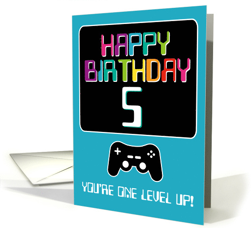 Happy Birthday 5th Computer Techie Gamer Game Gaming card (1681210)
