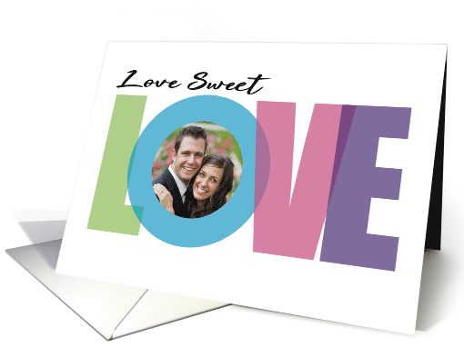 Wedding Anniversary Love Sweet Love Romance Acknowledgement Photo card