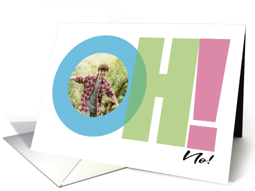 Oh No I Am So Sorry Friendship and Romance Apology Photo card