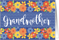 Grandmother Garden Of Flowers Blank Card