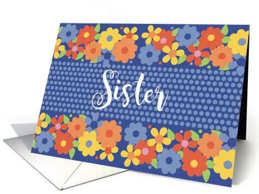 Sister Garden Of Flowers Blank card (1729770)