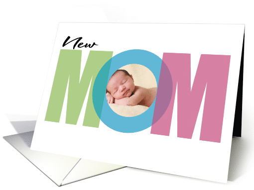 New MOM Typographic Lettering Heart For Mother Oh Photo card (1733222)