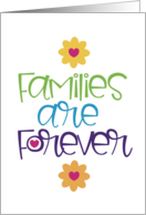 Families Are Forever Spiritual LDS Mormon Theme Family Love card