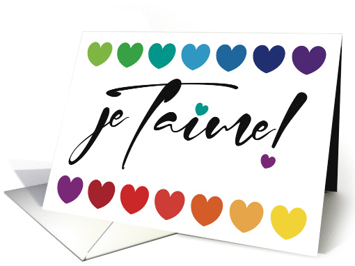 Je T'aime French Language Loving Message for Love One... (1745588)