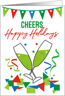 Cheers Let’s Toast to a Happy Holiday card