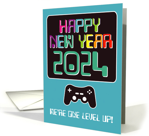 2024 Happy New Year Gamer Year Specific New Year Humor card (1810752)