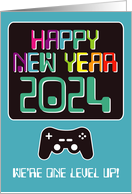 2024 Happy New Year Gamer Year Specific New Year Humor card